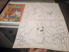 Vintage 1995 Puppy In My Pocket Magazine No. 15 With Poster Rare