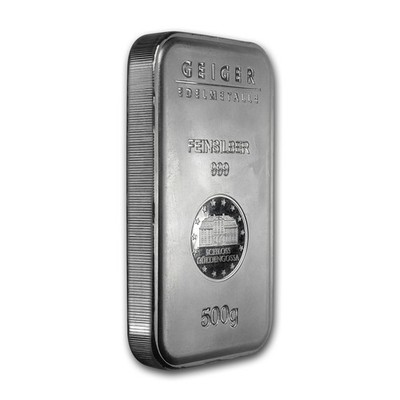 500 gram Silver Bar - Geiger (Security Line Series, Scruffy) | eBay