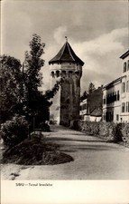 RPPC Tower Sibiu Transylvania Romania vintage postcard z222