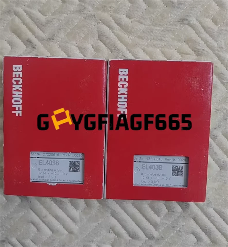 NEW BECKHOFF EL4038 PLC MODULE EL4038 DHL Express Delivery Free ship us free tax - Image 3 of 4