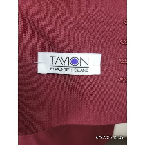 Blazer Tayion Para Hombres 42S Rojo Abrigo Deportivo Dos Botones Traje Chaqueta Nuevo con Etiquetas - Imagen 8 de 9