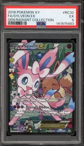Pokemon Sylveon EX XY Generations Radiant Coll. Full Art #RC32 PSA 5