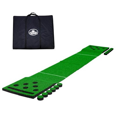 Golf Putting Game 12 ft Foldable w/ 12 Cup Covers & Storage Bag Practice Green