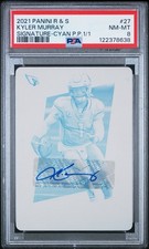 2021 Panini Rookies & Stars Signature Printing Plate KYLER MURRAY POP 1 AUTO 1/1