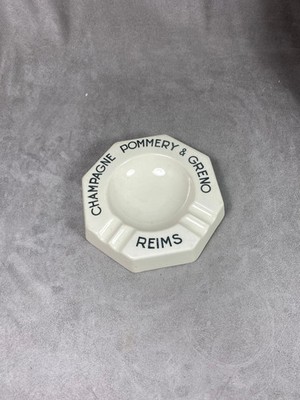 Vintage Champagne Ashtray POMMERY & GRENO, Sarreguemines 1920 France