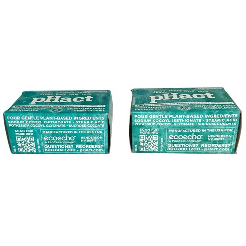Lot Of 2 pHact Soap Free Moisturizing Cleansing Bar Andrew Lessman 4.25 oz ea - Picture 6 of 6
