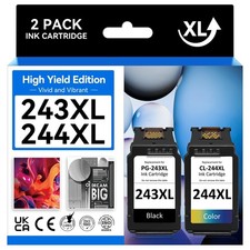PG-243XL CL-244XL Ink Cartridges for Canon Pixma MG2420 MG2450 MG2520 MG2522 Lot
