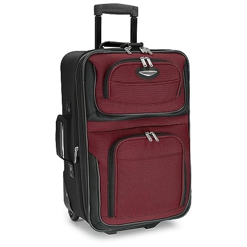 TRAVEL SELECT AMSTERDAM SOFTSIDE ERWEITERBARES ROLLGEPÄCK 21 ZOLL - BURGUND - Bild 2 von 5
