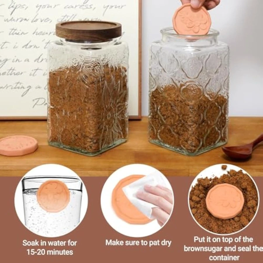 Contenedor elegante para guardar azúcar morena y 2 ahorradores de azúcar y cucharas, 1000 m Foto 3 de 4