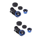 2 szt. Soczewka przystawki Smartphone Rybie oko Obiektyw Telefon komórkowy Rybie oczy Do