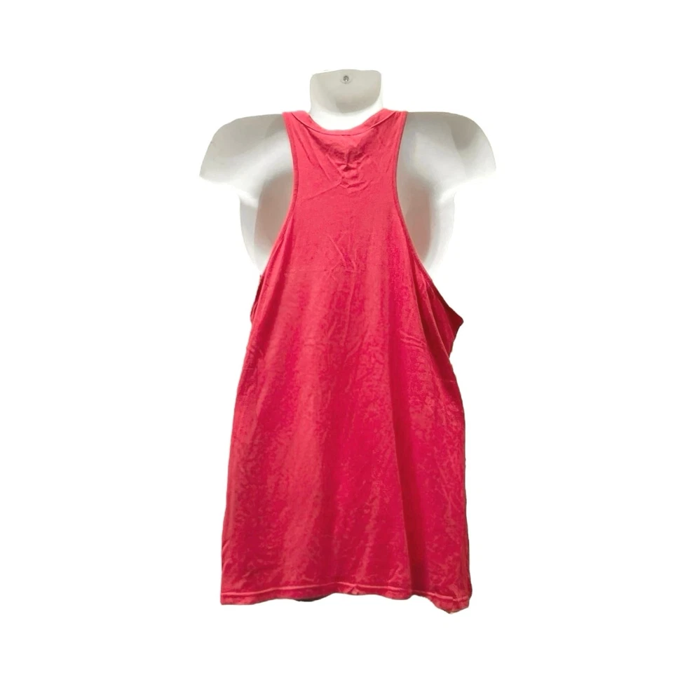 Camiseta sin mangas Roper para mujer roja frambuesa bordada frontal a presión | Talla XL Foto 2 de 4