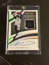 2021 Panini Immaculate - BK Nets - Andre Drummond Sneaker Swatch Signatures /10