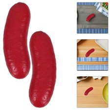 12Pcs Artificial Hot Dog Model Realistic Sausage Prop Fast Food Display Ornament