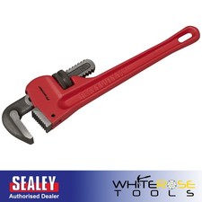 Image of Sealey Pipe Wrench Premier European Pattern 350mm Cast Steel Plumbing