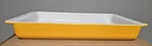 Vintage Pyrex 913 Flame Orange 9x13 Baking Dish White Interior USA 1970s