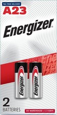 Energizer A23 Battery 12Volt 23AE 21/23 GP23 23A 23GA MN21 2 Pack Sealed
