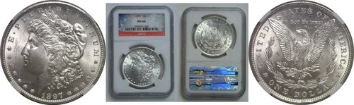 1897 Morgan Dollar   NGC MS-64