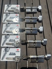 FIVE (5) CISA ASTRAL HURRICANE DOOR LOCK CYLI...
