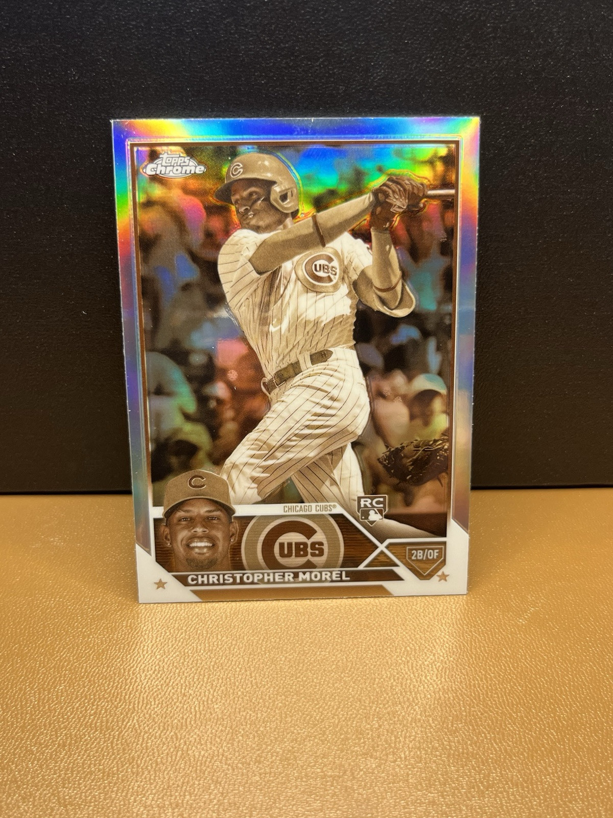 2023 Topps Chrome #198 Christopher Morel Sepia Refractor ROOKIE CHICAGO CUBS CHI
