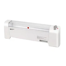 Electric Baseboard Heater, 1500W Convection Heater With Adjustable Thermostat An