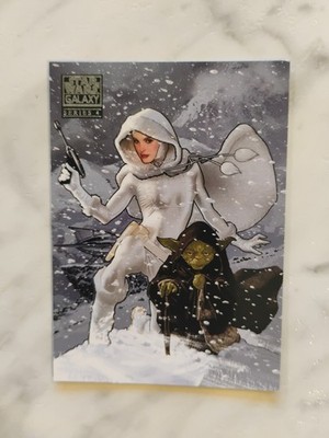 2009 Topps Star Wars Galaxy Series 4 #19 PADME AMIDALA Snow Bunny 