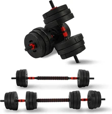 Adjustable 2-in-1 Dumbbell and Kettlebell Set, 40LBS or 60LBS Options