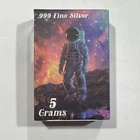 .999 Fine Silver Astronaut Pan Silver Company  5 Grams Art Bar Limited To 3000