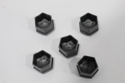 Audi 50 86 Grey Wheel Nut Bolt Cover Caps x5 New Genuine 321601173AZ37 - Picture 6 of 14