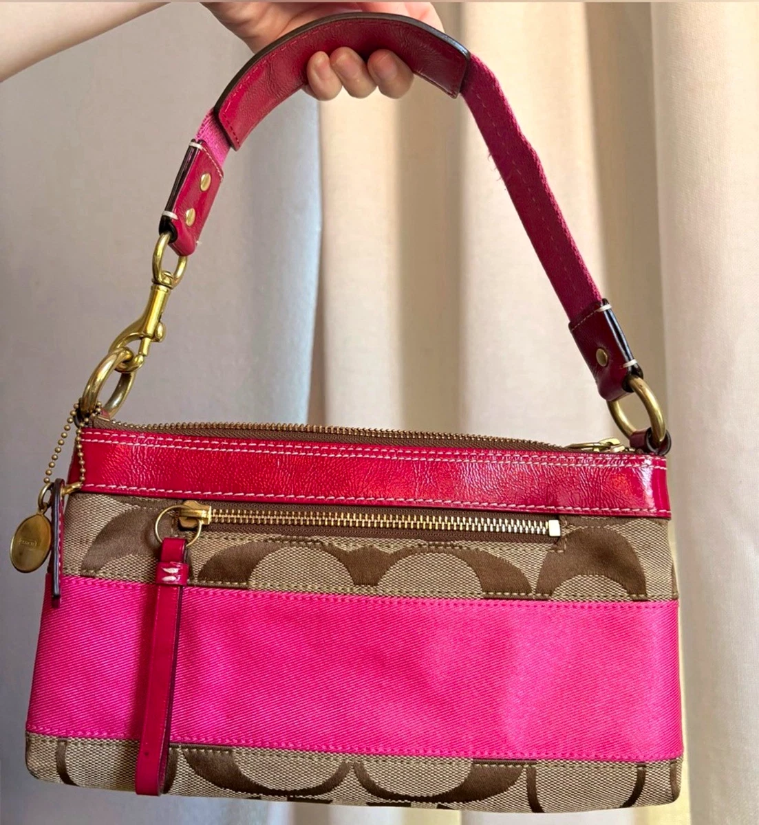 Coach ピンク ショルダーバッグ バッグ & ハンドバッグ 女性用 | eBay