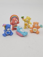 5 Vintage Care Bear Figure Lot 1983 PVC Cake Topper Friend Grumpy Bedtime Cheer