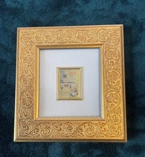 Miniature Italian Framed 23K Gold Leaf Mini Chromolithographs LUX Print ITALY