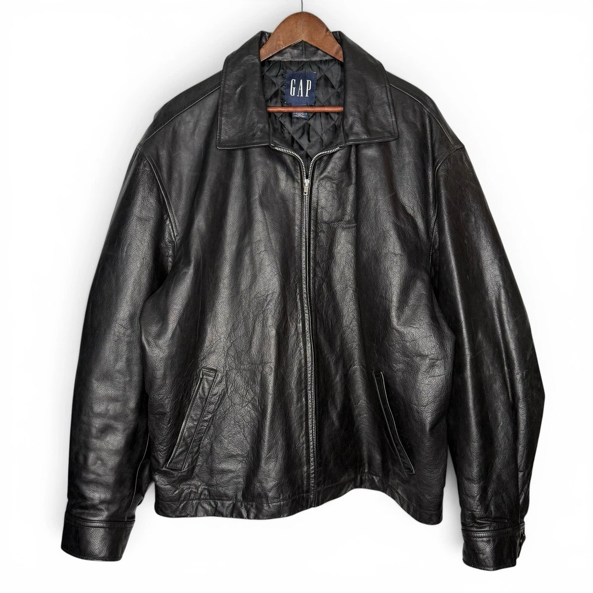 Gap Zip Leather Outer Shell Coats, Jackets & Vests for Men for