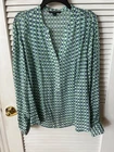 Zac & Rachel Plus Size 2X Long Sleeve Lightweight Print Top Blouse