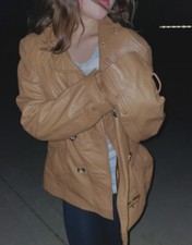 Elements By Vakko Vintage Womens Genuine Leather Jacket Size Xl