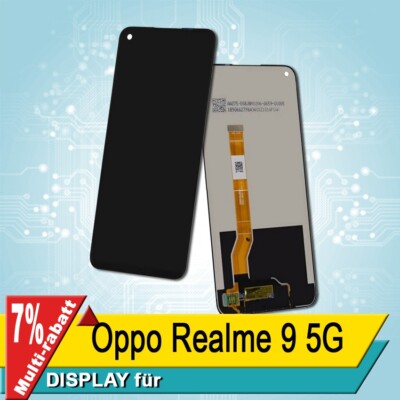 Display Für Oppo Realme 9 5G Bildschirm LCD Schwarz