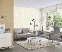 Vliestapete Rasch Struktur Wellen 3D-Effekt Creme Metallic 608014 (4,30€/1Qm)