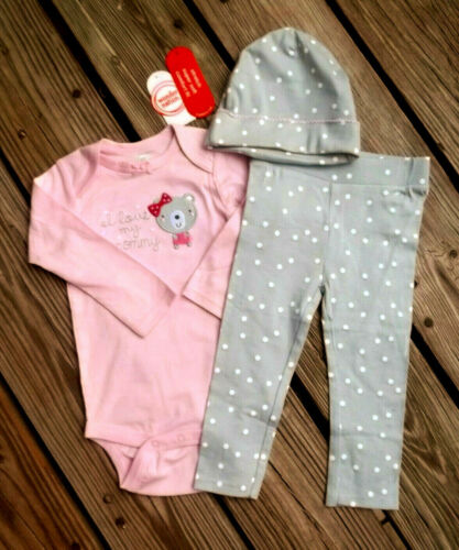 Wonder Nation 3 pezzi Completo Ragazza o Ragazzo 12 M Pagliaccetto Pantaloni Cappello Set Nuovo Con Etichetta - Foto 4 di 5