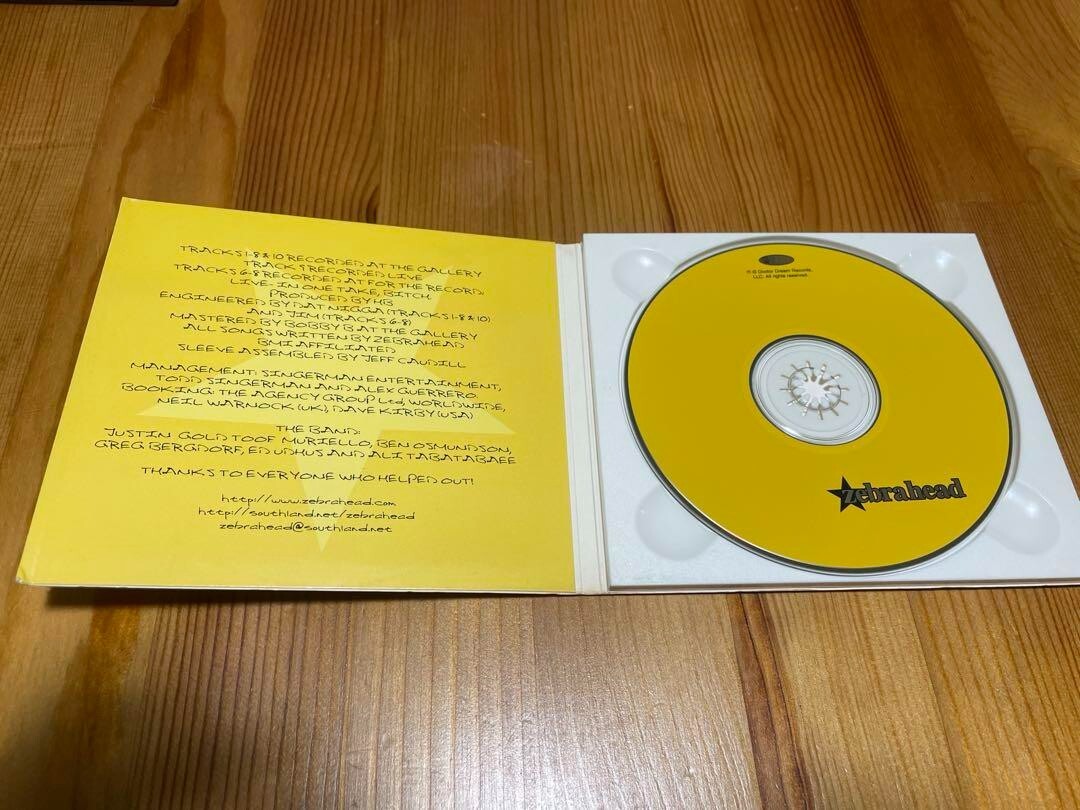Zebra Head CD Yellow Album Indie Edition From Japan | eBay