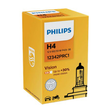 Philips Vision 12v 6055w 1x H4 12342prc1 P43t-38 472 Headlamp P43t-38 Philips Vision 12v 6055w 1x H4 12342prc1 P43t-38 472 Headlamp P43t-38