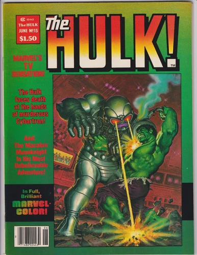 The Hulk #15 Marvel Comics Magazine (June 1979) Hulk plus Moon Knight. (8.5-9.2)