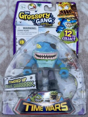 NEW Grossery Gang: Time Wars - Powered Up Pirate Sharrrrk Action Figure Sealed