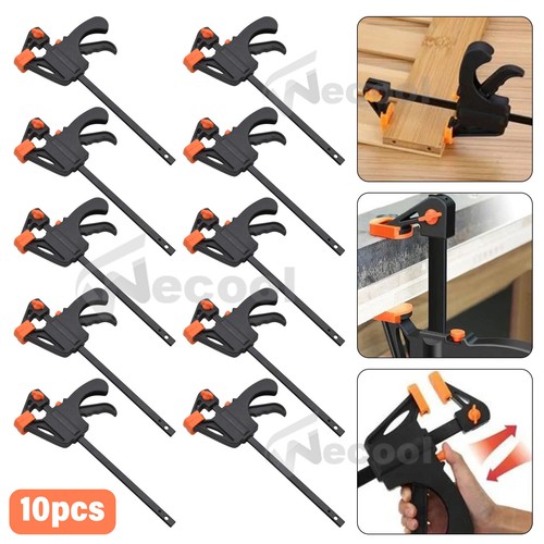 10x Einhandzwinge Schnellspannzwinge Klemmzwinge Schraubzwingen Holz Zwingen Set - Bild 4 von 16