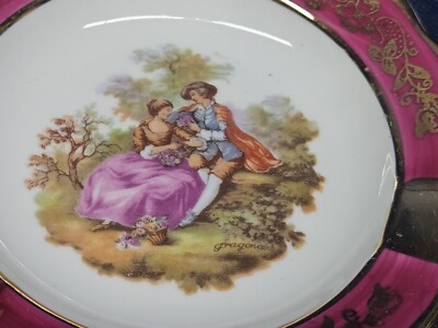 Vintage 1940's Ashtray Limoges Veritable Porclein D'Art France