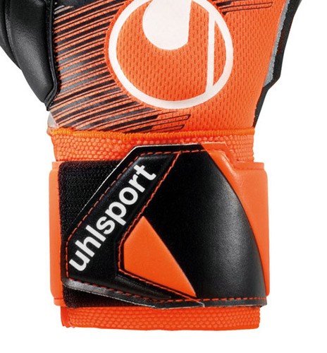 UHLSPORT SUPER RESIST+ HN GUANTI PORTIERE GARA GOALKEEPER GLOVES 101131601 Aranc - Foto 3 di 3