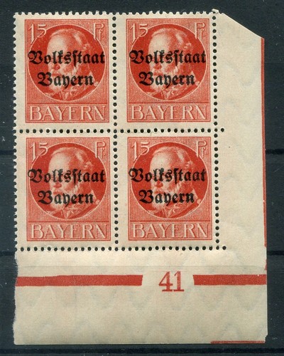 Bavaria plate number 41 Su 120 MNH mint never hinged MNH (y78654
