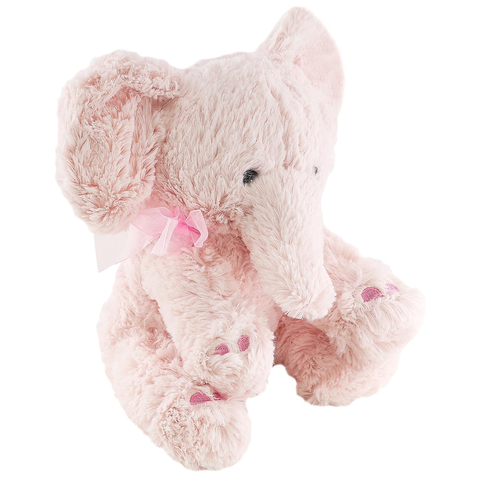 Plüsch Super Weich Teddybär Elefant Kuscheltier Baby Geschenk mit Schleife pink/blau