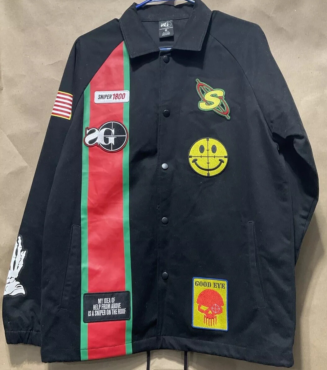 ジャケット・アウター sniper Sniper Gang – AIM HIGH Racing/ Flight Jacket (BLACK) Men's M