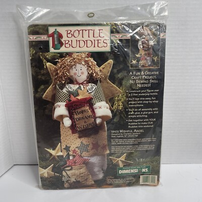 Dimensions Bottle Buddies Kit Wishful Angel Craft Christmas Dreams Stars 18102
