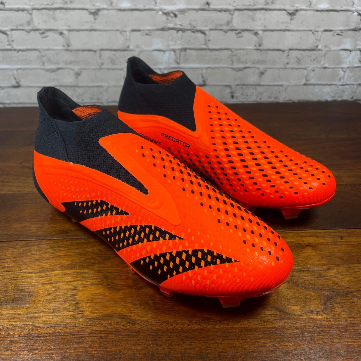 Adidas Predator Accuracy+ FG Orange Black Soccer Cleats New GW4560 Mens Sz 8.5 ADIDAS PREDATOR ACCURACY+ FG TEAM SOLAR ORANGE/CORE BLACK  main image 3
