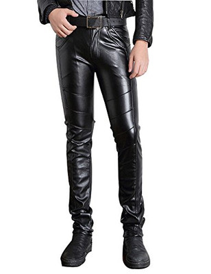 black biker pants